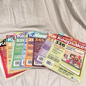 Set of 10 Creating Keepsake Magazines 2009-2010 Cards Scrapbooks Paper Crafts S1